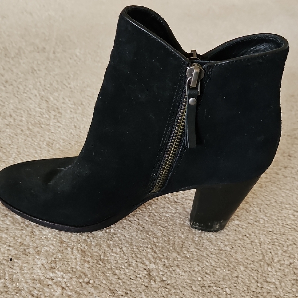 Cole Haan Black Suede Ankle Booties